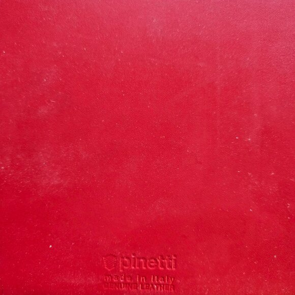 PINETTI Smooth Red Leather Notepad Cover, A4 - Picture 11 of 11